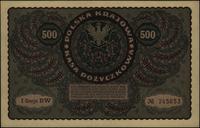 500 marek polskich 23.08.1919, I seria BW, wyśmi