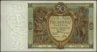 50 złotych 1.09.1929, seria DR., wyśmienicie zac