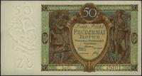 50 złotych 1.09.1929, seria EL., wyśmienicie zac