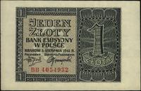 1 złoty 1.08.1941, seria BB, wyśmienicie zachowa
