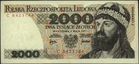 2.000 złotych 1.05.1977, seria C, wyśmienicie za