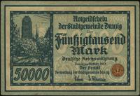 50.000 marek 20.03.1923, numeracja 6-cyfrowa z g