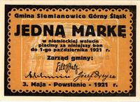 1 marka 1921, Gmina Siemianowice