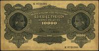 10.000 marek polskich 11.03.1922, seria K, na le