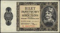 1 złoty 1.10.1938, seria IL, papier biały, lewy 