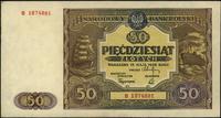 50 złotych 15.05.1946, seria B, lekkie przebarwi