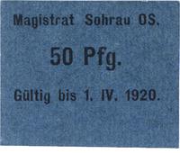 50 fenigów do 1.04.1920, Żory, Keller 2379.c