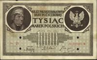 1.000 marek polskich 17.05.1919, fałszerstwo z e