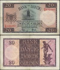 20 guldenów 2.01.1932, seria  C/B, Miłczak G51c