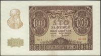 100 złotych 1.03.1940, serie A, C, E, na skanie 