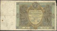 50 złotych 28.08.1925, seria V., z lewej strony 