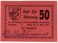 50 fenigów do 31.01.1921, Zbąszyn (Bentschen)