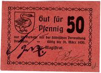 50 fenigów do 31.03.1920, Zbąszyn (Bentschen)