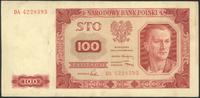 100 złotych 1.07.1948, seria DA, bardzo ładnie z
