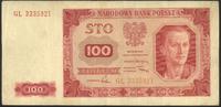 100 złotych 1.07.1948, seria GL, najrzadsza seri