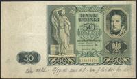 50 złotych 11.11.1936, seria AA, /dolny margines