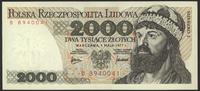 2.000 złotych 1.05.1977, seria B, /przedstawiono