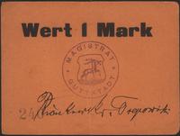 1 marka (1914), pieczęć magistratu i podpisy, Ke