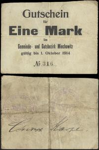 1 marka 1.10.1914, nr 316, na stronie odwrotnej 