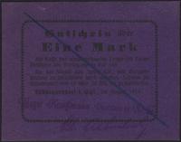 1 marka 08.1914, pieczęć z podpisem, piękna, Kel