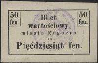 50 fenigów - bilet wartościowy (1916), na stroni
