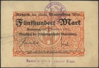 500 marek 1.11.1922, pieczęć magistratu sucha i 