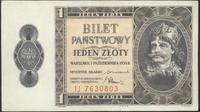 1 złoty 1.10.1938, seria IJ, piękny egzemplarz, 