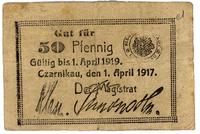 50 fenigów 1.04.1917 do 1.04.1918, Czarnków (Cza