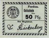 50 fenigów 1917, Fordon, stempel wydrukowany