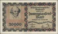 20.000 marek 15.06.1923, Stuttgart, pięknie zach