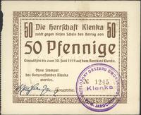 50 fenigów ważne do 30.06.1919, pieczęć "Obszar 