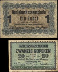 20 kopiejek i 1 rubel 17.04.1916, Poznań, Miłcza