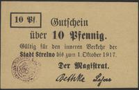 10 fenigów 1.10.1917, pieczęć magistratu, piękni