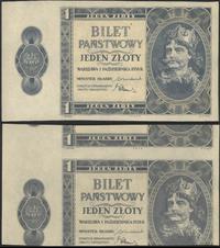 1 złoty 1.10.1938, na stronie odwrotnej przesuni