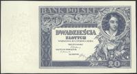 20 złotych 20.06.1931, banknot bez poddruku i nu