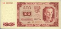 100 złotych 1.07.1948, seria KR, pięknie zachowa