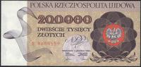 200.000 złotych 1.12.1989, seria B, pięknie zach