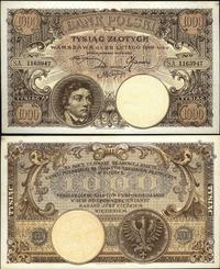 1.000 złotych 28.02.1919, górny prawy róg minima