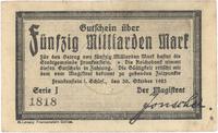 50 miliardów marek 30.10.1923, Seria J, podpis, 