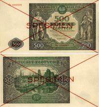 500 złotych 15.01.1946, WZÓR, nadruk SPECIMEN