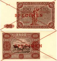 100 złotych 15.07.1947, WZÓR, nadruk SPECIMEN