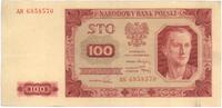 100 złotych 01.07.1948, seria AN, Miłczak 139b
