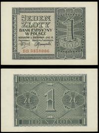 1 złoty 01.08.1941, różne serie na zdjęciu zapre