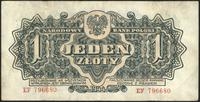 1 złoty 1944, pogięty, nieświeże rogi i margines