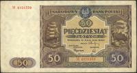 50 złotych 15.05.1946, ślad po przegięciu, nieśw