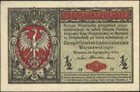 1/2 marki polskiej 9.12.1916, 'Generał...', wyśm