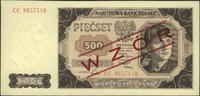 500 złotych 1.07.1948, WZÓR, seria CC, piękne, M