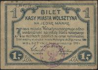 1 marka 24.09.1919, pieczęć kasy miejskiej