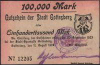 100 000 marek, ważne od 11.08.1923 do 30.09.1923