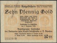 10 fenigów w złocie 1.11.1923